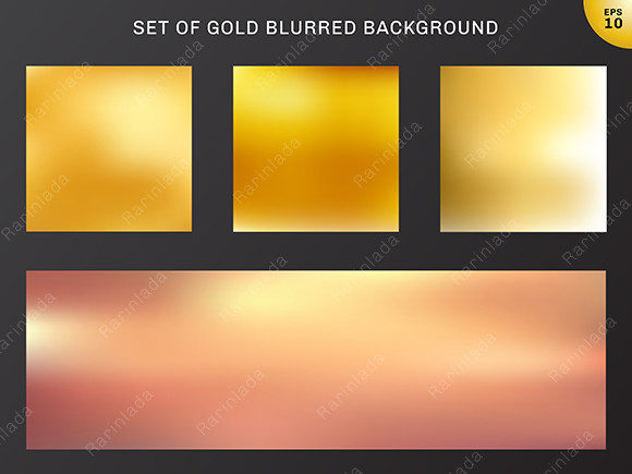 Elevating Visual Workflows with a Set of Gold Blurred Luxury Backgrounds
