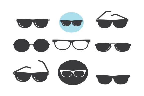 Evaluating the Sunglasses Logo Icon Vector Illustration Template Set for Branding and Design Projects