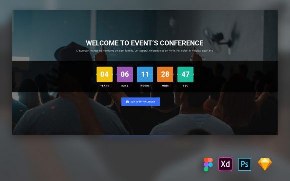 Hero Header for Event Conference Web