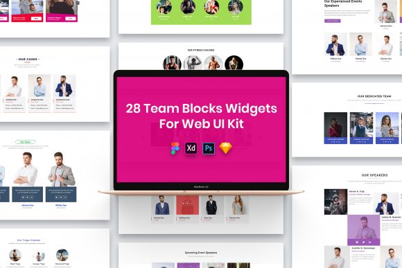Maximizing Workflow Efficiency with the 28 Team Blocks Widgets for Web UI Kit