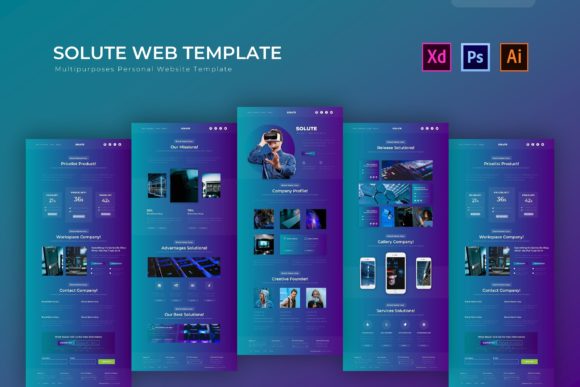 Solute Web Template: A Modern Design Solution