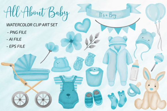 Unlocking Creativity: A Comprehensive Guide to Baby Boy Watercolor Clip Art PNGs